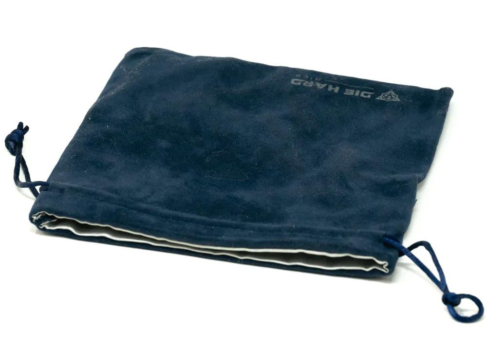 Die Hard Dice Velvet Dice Bag - Medium Navy Blue